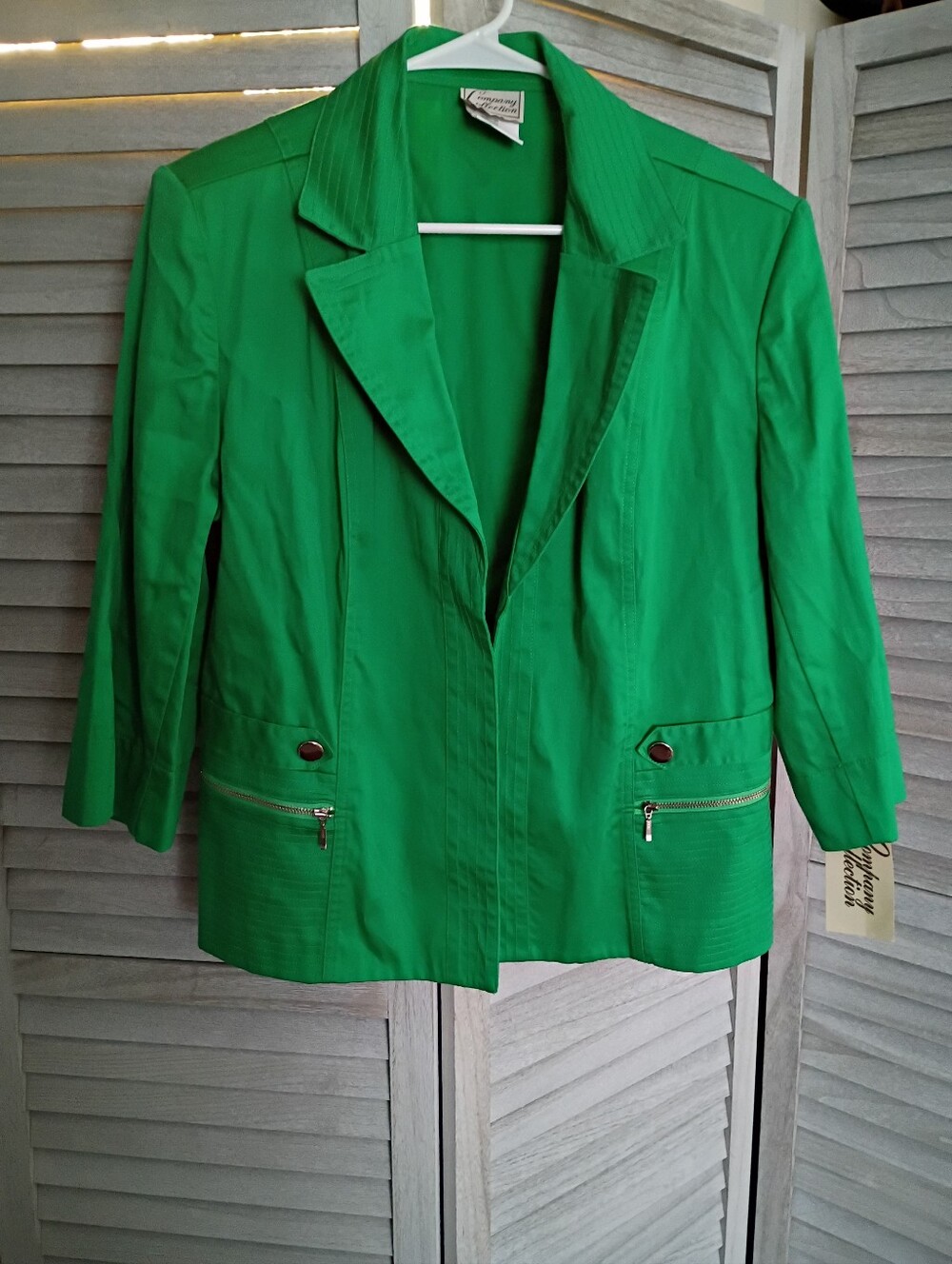 NEW Company Collection Green Women's Open Blazer Jacket Size 10